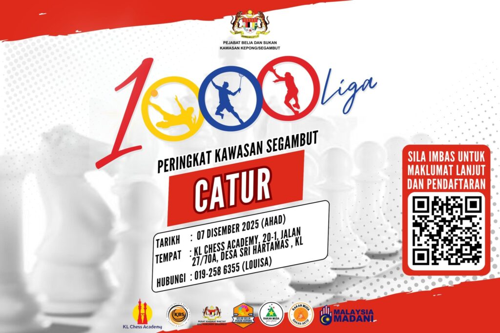 Pertandingan Catur 2025 Program 1000 Liga Peringkat Kawasan Segambut