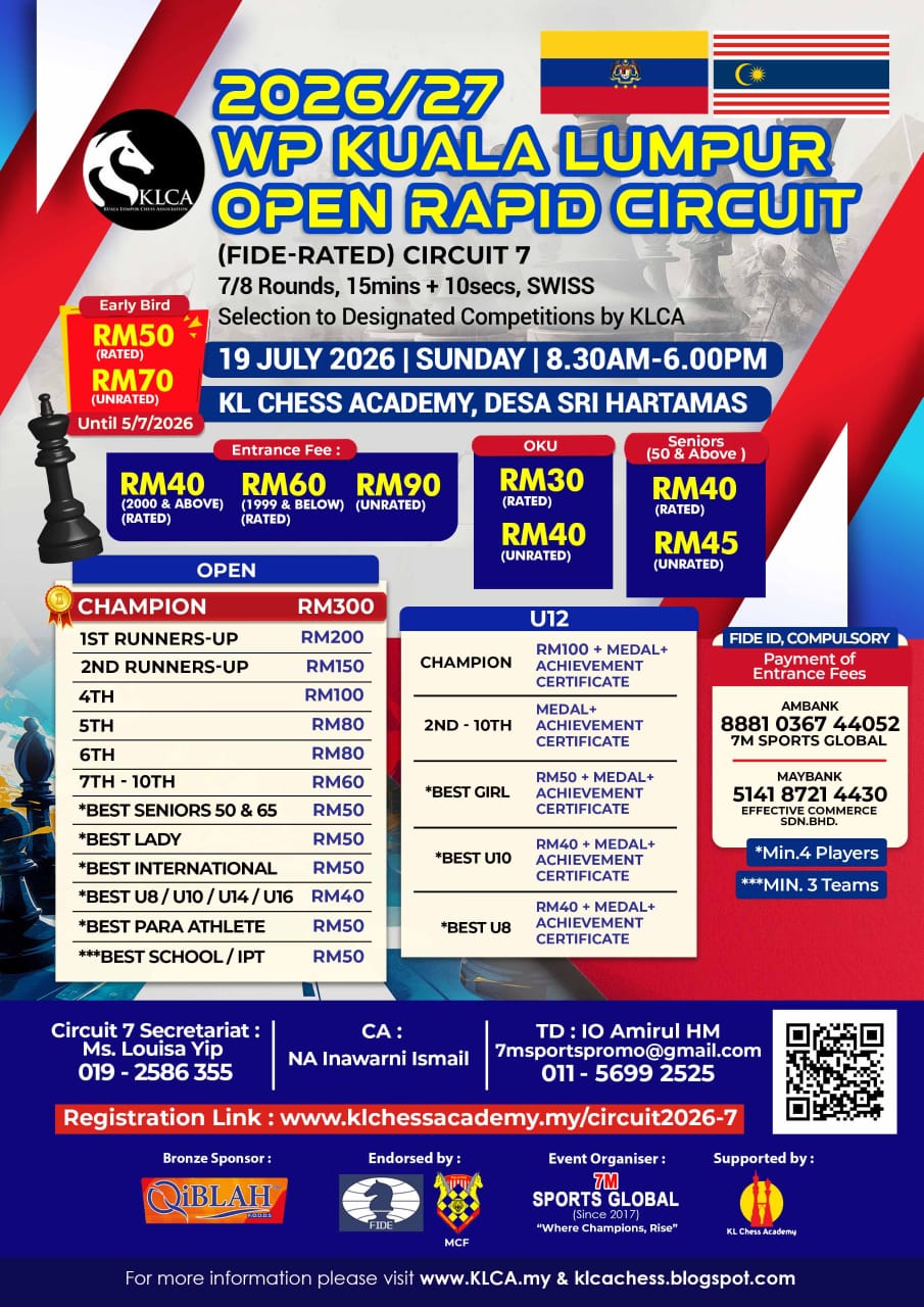 2026/27 WP Kuala Lumpur Open Rapid Circuit 7